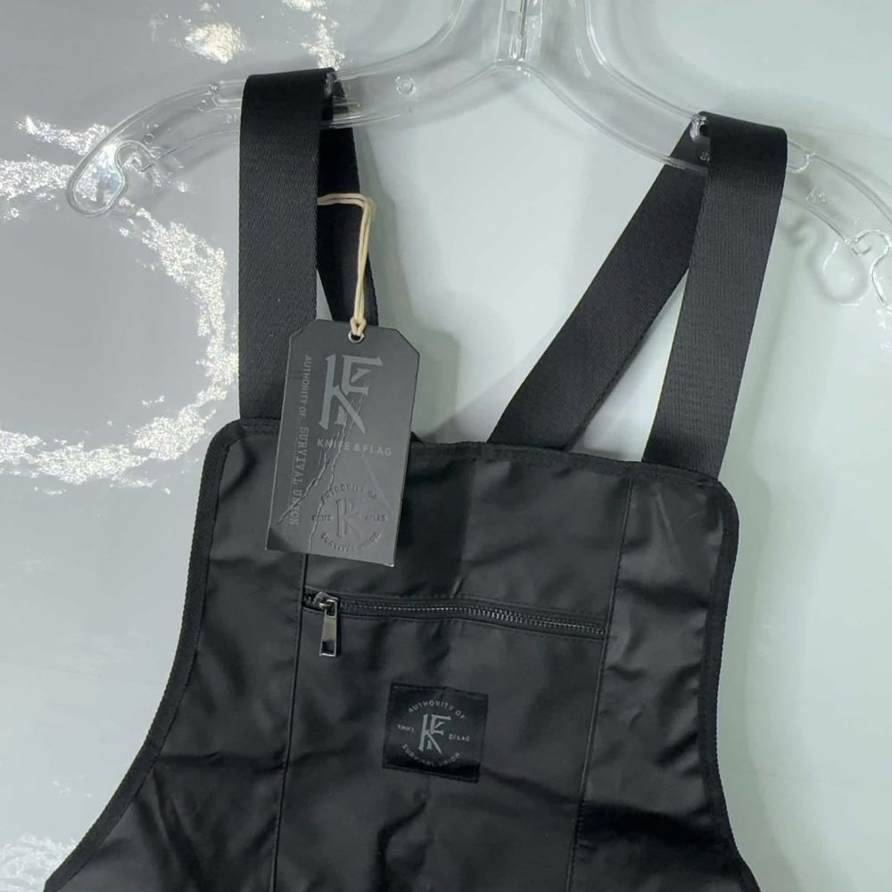 Knife & Flag Survival Union Non Porous Workwear Apron Black Gray Utility Chef